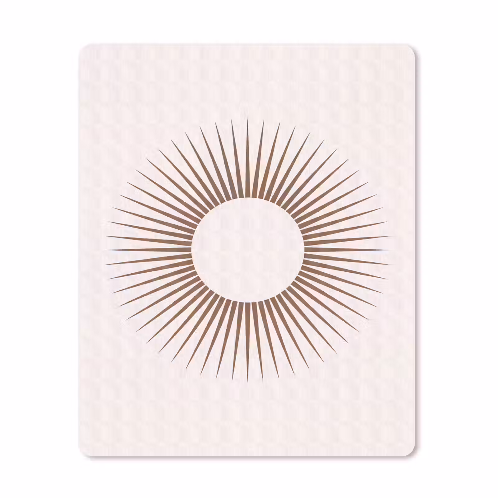 Mauspad - Zusammenfassung – Sonne – Symbol – Modern – Beige — 1