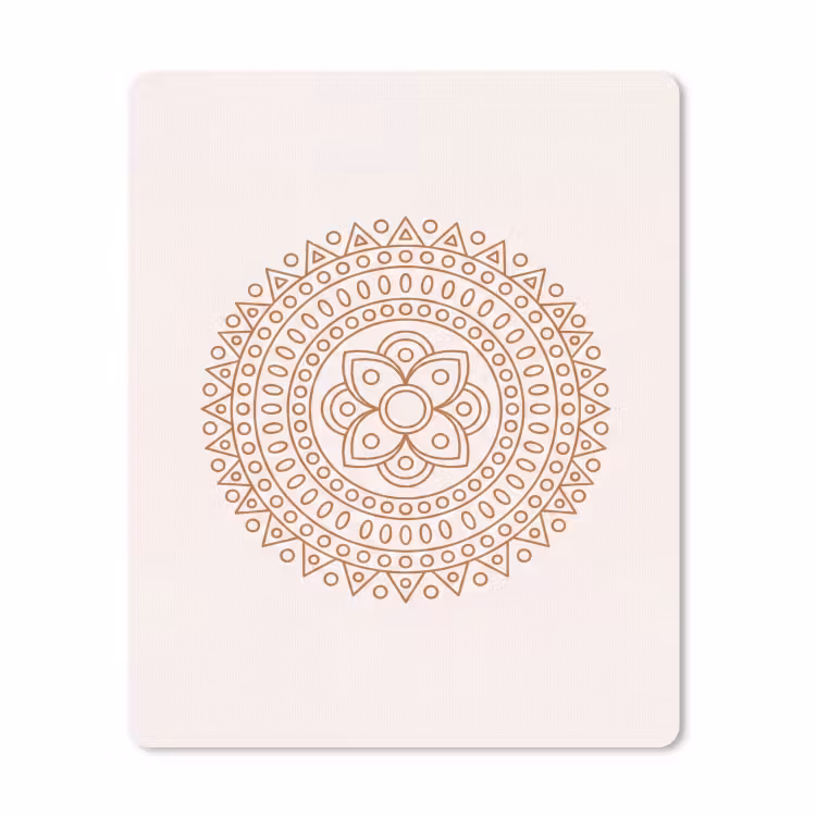 Mauspad - Mandala – Geometrisch – Abstrakt – Orientalisch – Braun — 1