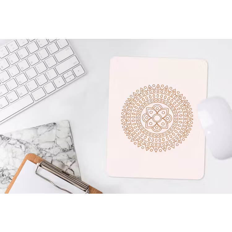 Mauspad - Mandala – Geometrisch – Abstrakt – Orientalisch – Braun — 4