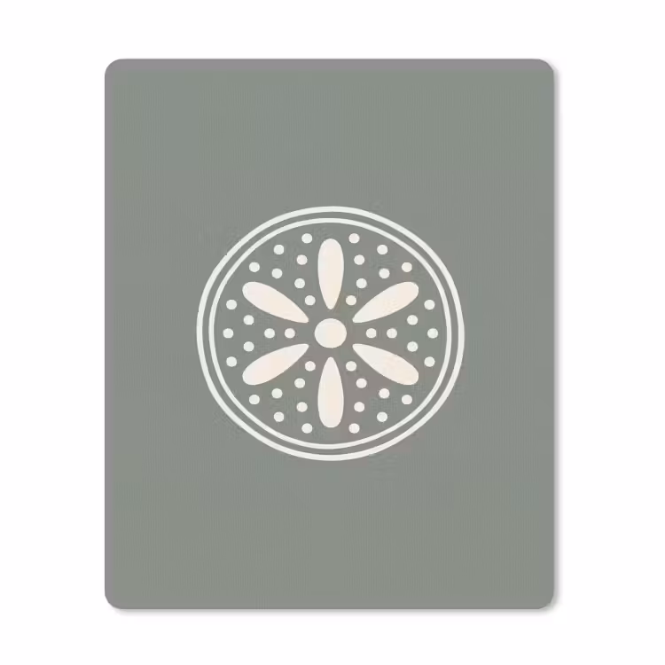 Mauspad - Muster – Kreis – Abstrakt – Grün – Dekoration — 1
