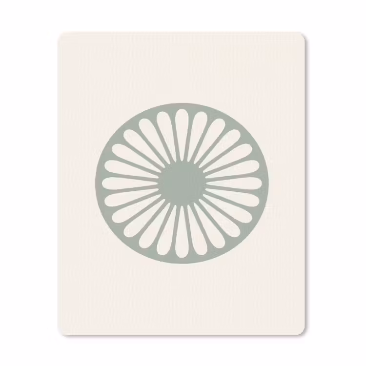 Mauspad - Zusammenfassung – Muster – Radial – Modern – Grün — 1