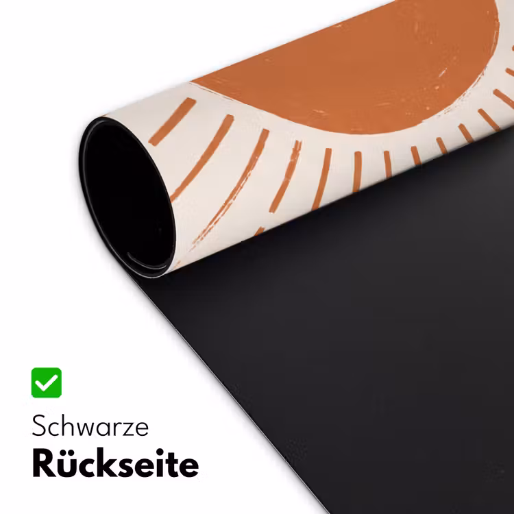 Schreibtischunterlage - Sonne – Strahlen – Abstrakt – Terrakotta – Modern — 2