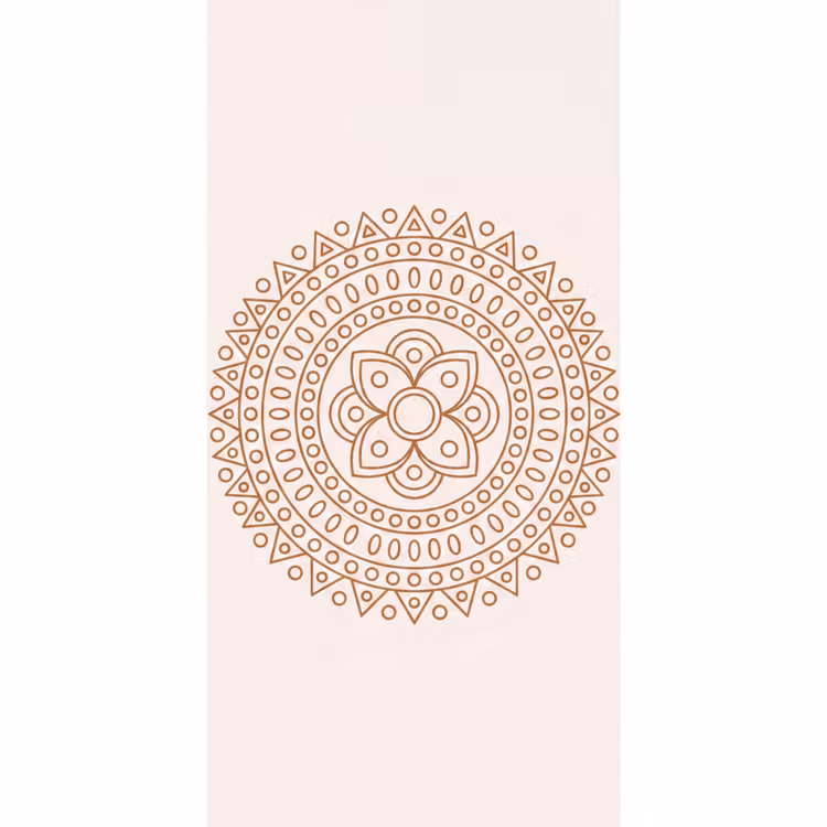 Tapete - Mandala – Geometrisch – Abstrakt – Orientalisch – Braun — 2