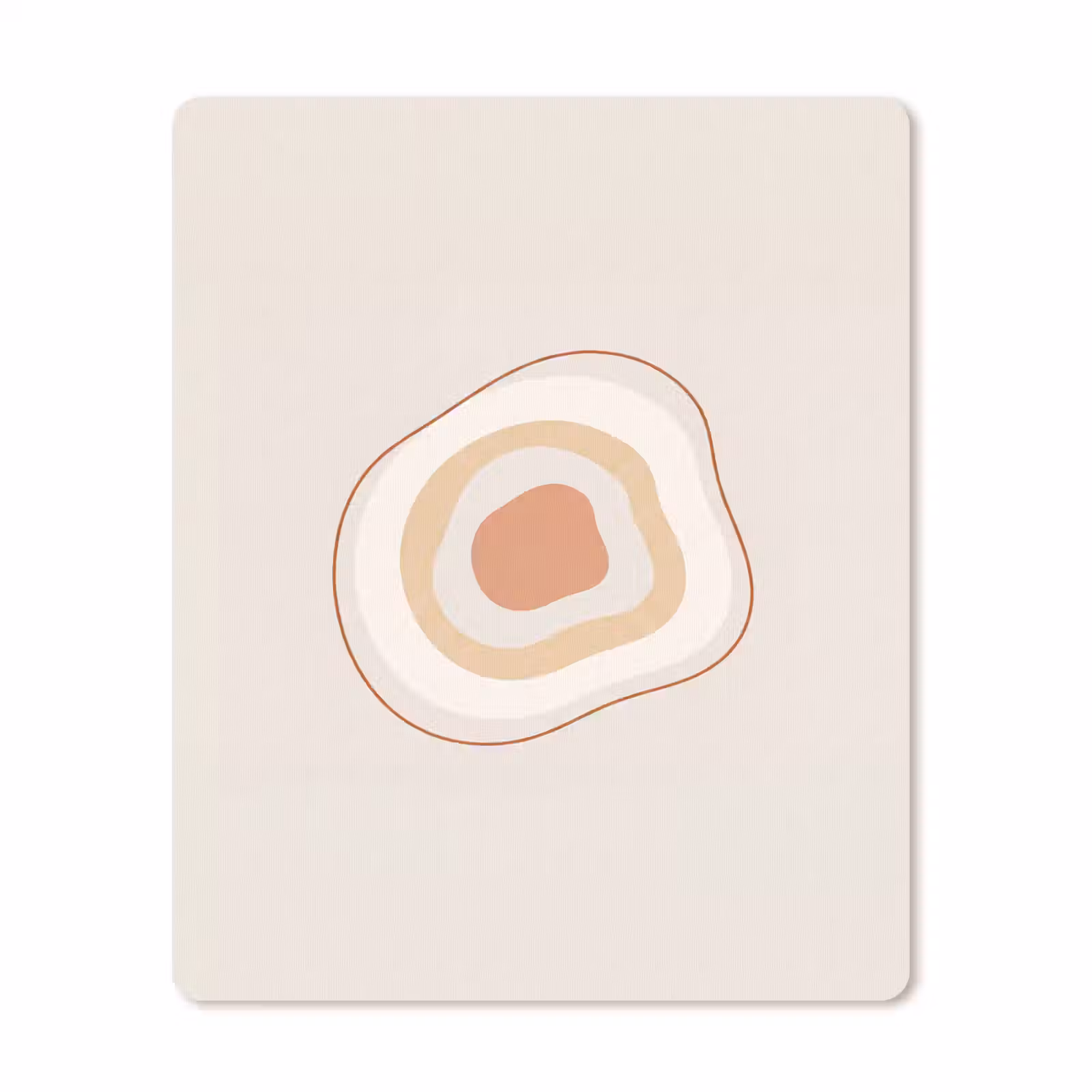 Mauspad - Abstrakt – Organisch – Modern – Beige – Kunst — 1