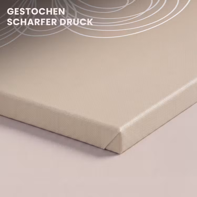 Leinwandbild - Muster – Linien – Abstrakt – Minimalistisch – Beige — 4