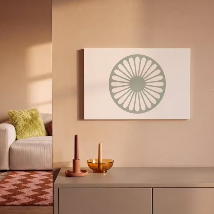Leinwandbild - Zusammenfassung – Muster – Radial – Modern – Grün — 2