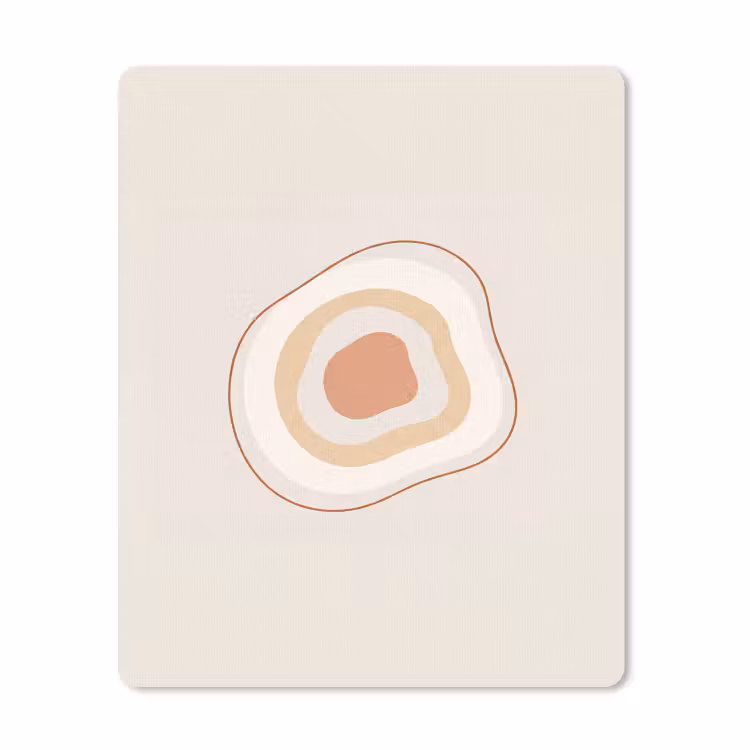 Mauspad - Abstrakt – Organisch – Modern – Beige – Kunst — 1