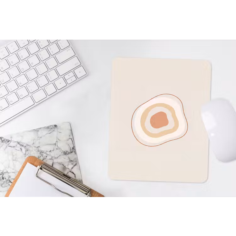Mauspad - Abstrakt – Organisch – Modern – Beige – Kunst — 4