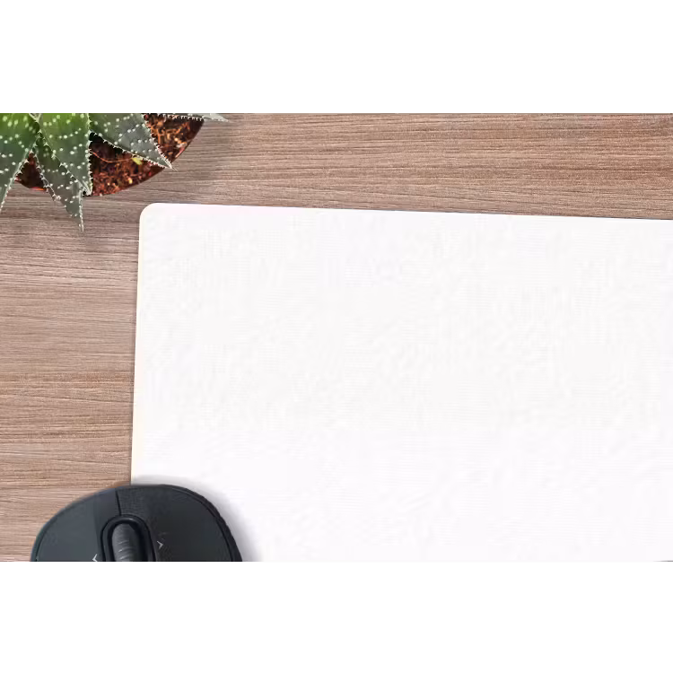 Mauspad - Kranz – Blätter – Natur – Minimalistisch – Grau — 5