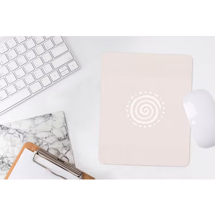 Mauspad - Symbol – Spirale – Abstrakt – Minimalistisch – Beige — 4