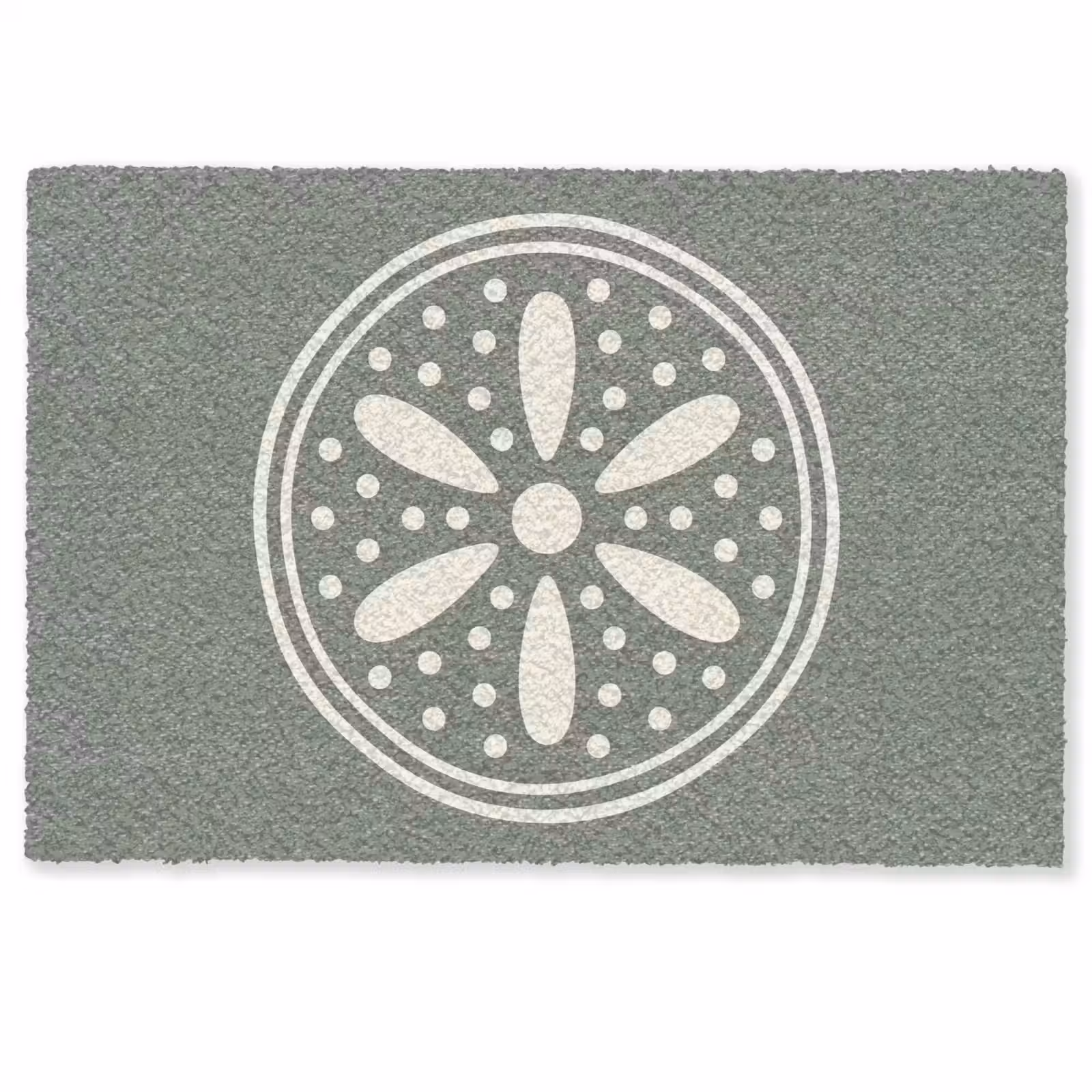 Fußmatte - Muster – Kreis – Abstrakt – Grün – Dekoration — 1