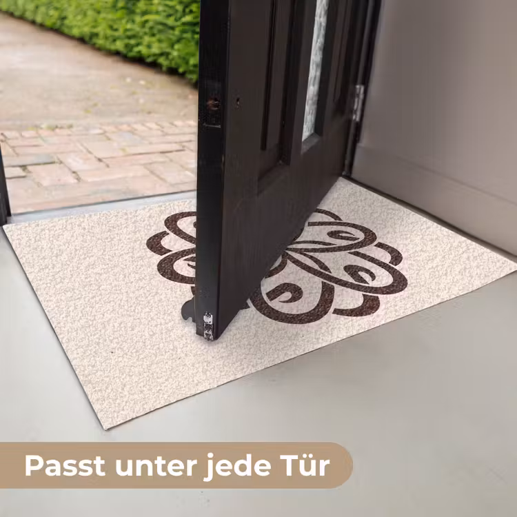 Fußmatte - Muster – Knopf – Abstrakt – Modern – Braun — 7