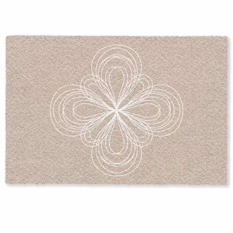 Fußmatte - Muster – Linien – Abstrakt – Minimalistisch – Beige — 1