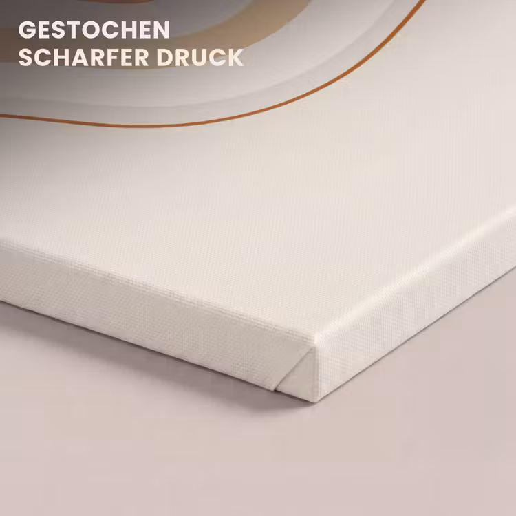 Leinwandbild - Abstrakt – Organisch – Modern – Beige – Kunst — 4