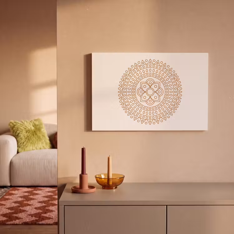 Leinwandbild - Mandala – Geometrisch – Abstrakt – Orientalisch – Braun — 2