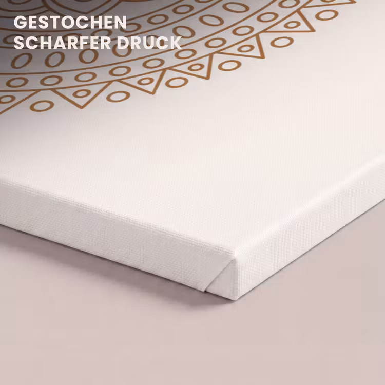 Leinwandbild - Mandala – Geometrisch – Abstrakt – Orientalisch – Braun — 4