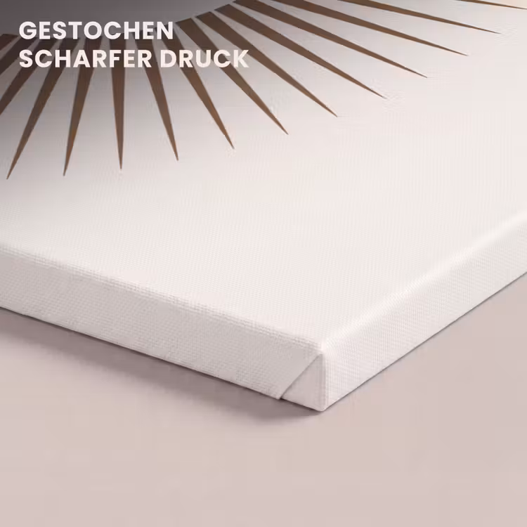 Leinwandbild - Zusammenfassung – Sonne – Symbol – Modern – Beige — 4