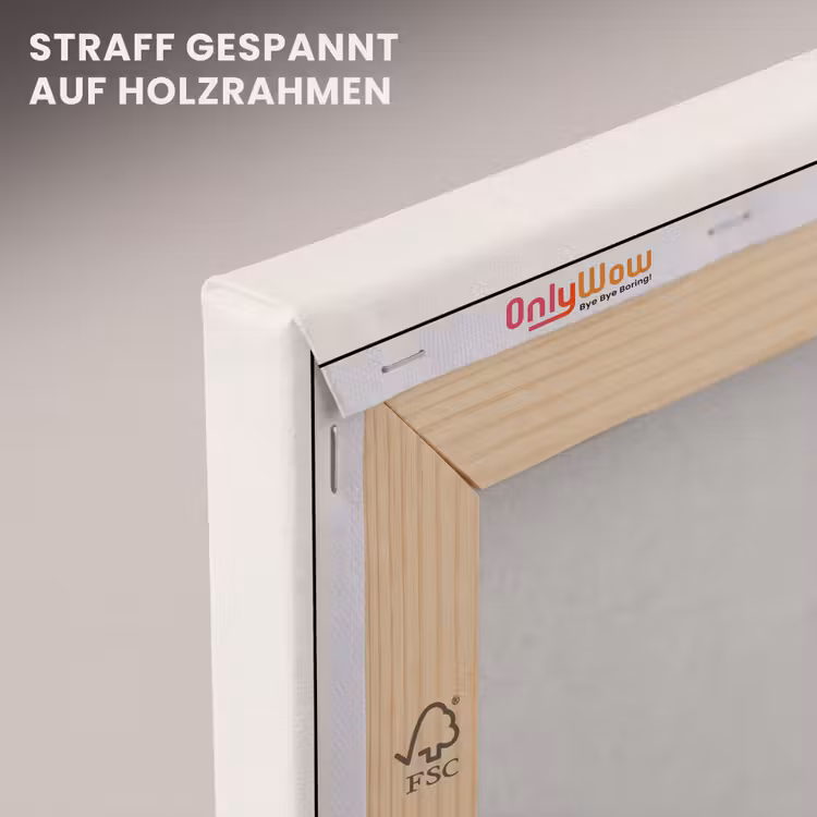 Leinwandbild - Zusammenfassung – Sonne – Symbol – Modern – Beige — 5