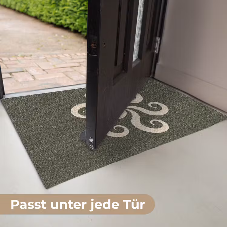 Fußmatte - Muster – Spirale – Abstrakt – Modern – Grün — 7