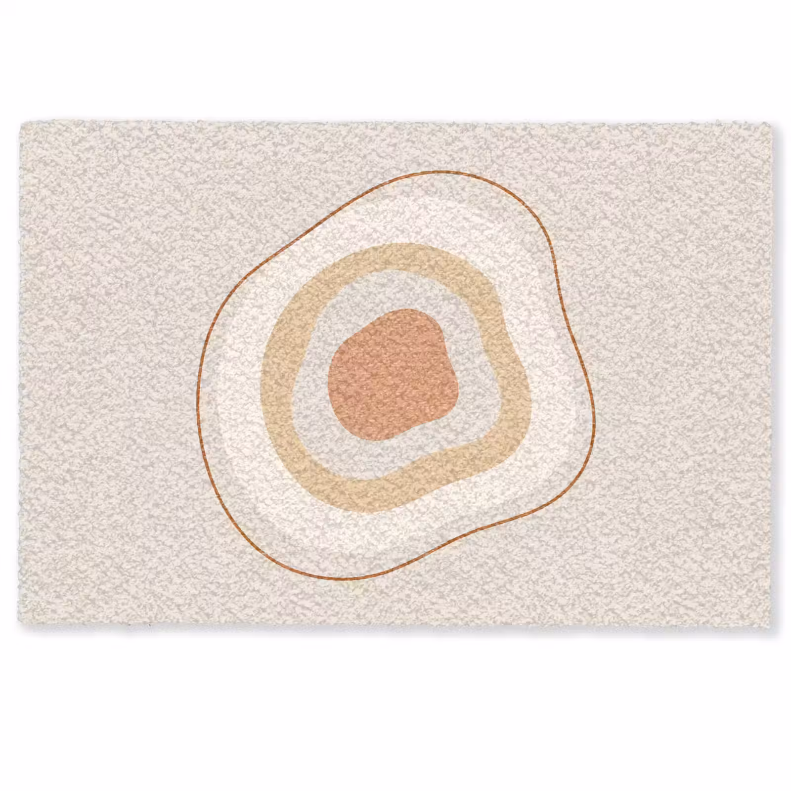 Fußmatte - Abstrakt – Organisch – Modern – Beige – Kunst — 1