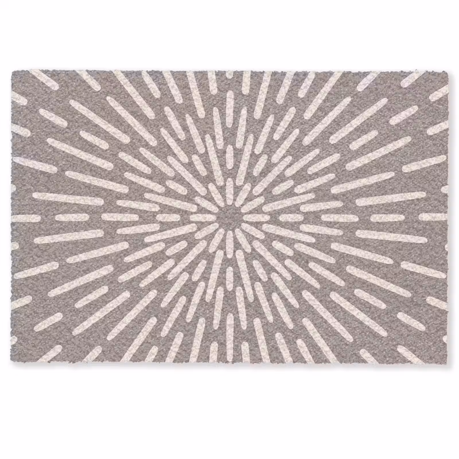Fußmatte - Muster – Strahlen – Abstrakt – Modern – Grau — 1