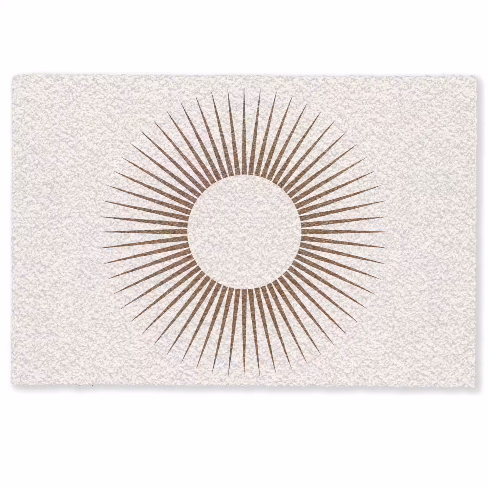 Fußmatte - Zusammenfassung – Sonne – Symbol – Modern – Beige — 1