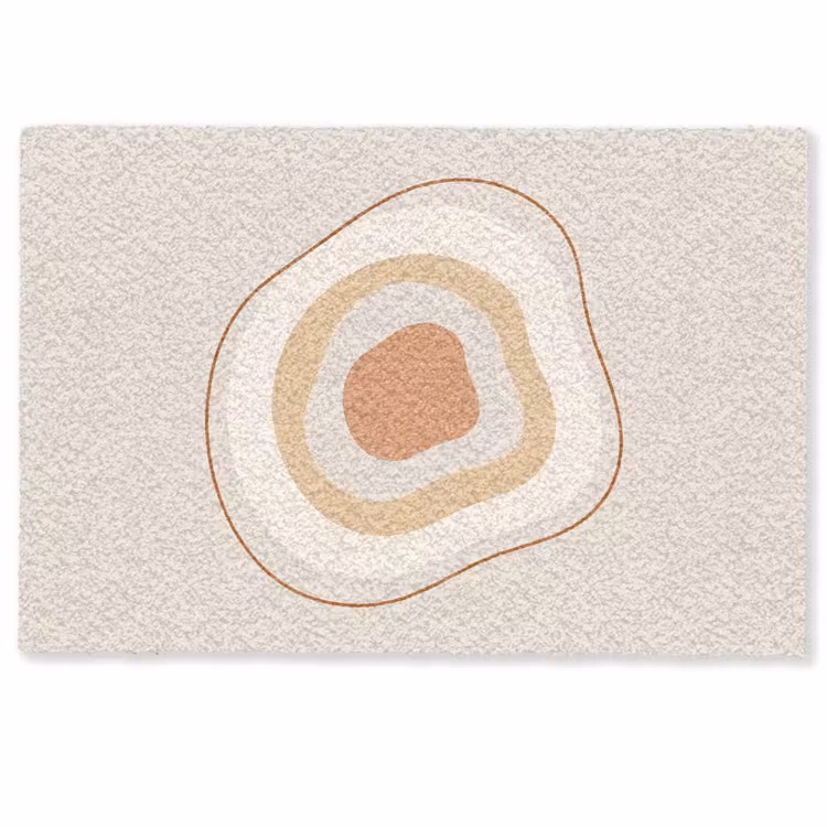 Fußmatte - Abstrakt – Organisch – Modern – Beige – Kunst — 1