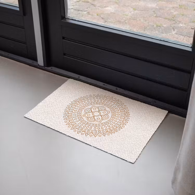 Fußmatte - Mandala – Geometrisch – Abstrakt – Orientalisch – Braun — 2