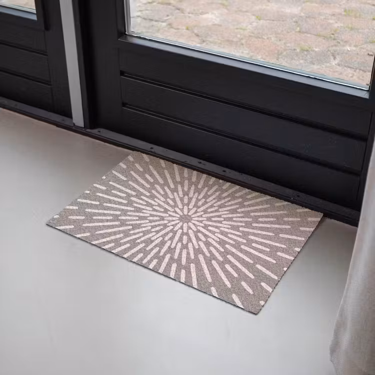 Fußmatte - Muster – Strahlen – Abstrakt – Modern – Grau — 2