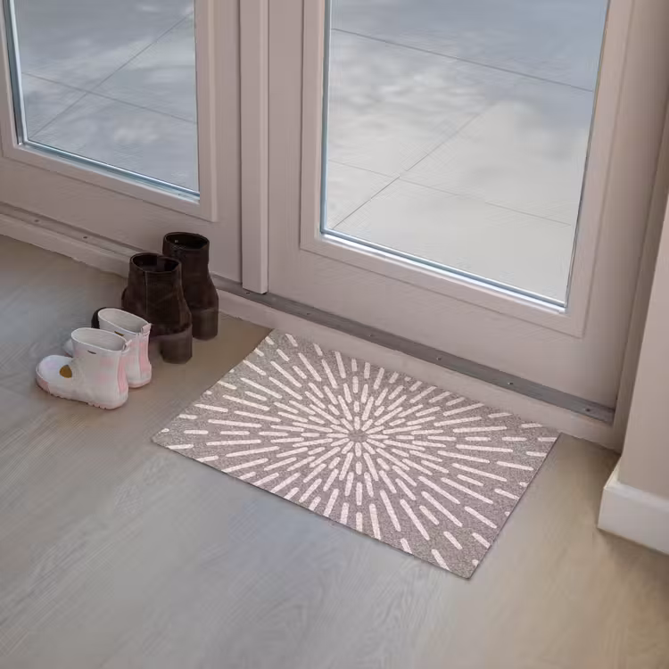 Fußmatte - Muster – Strahlen – Abstrakt – Modern – Grau — 8