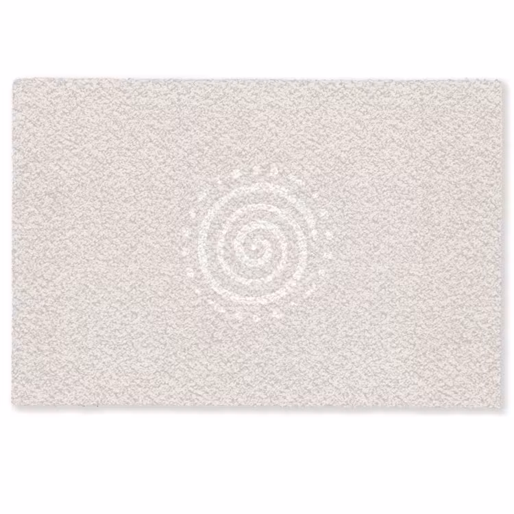 Fußmatte - Symbol – Spirale – Abstrakt – Minimalistisch – Beige — 1