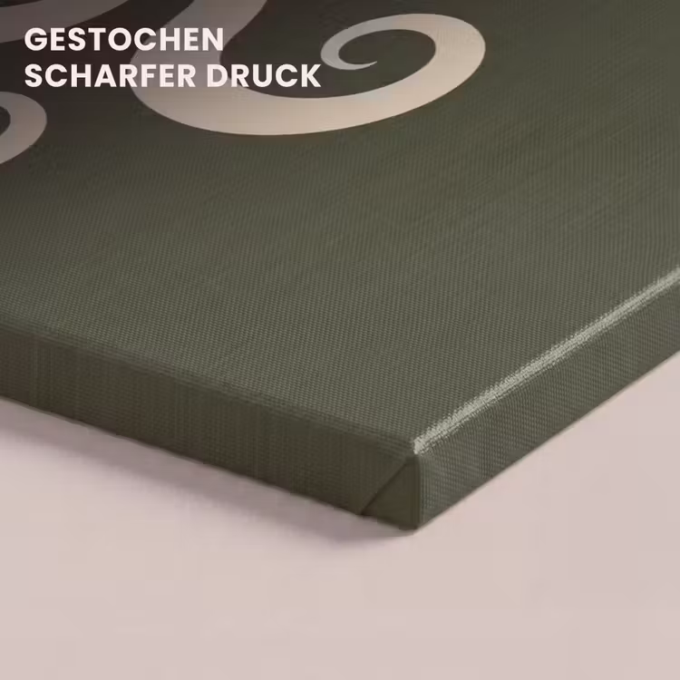 Leinwandbild - Muster – Spirale – Abstrakt – Modern – Grün — 4
