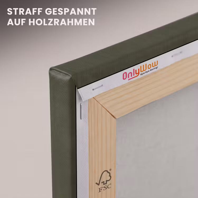 Leinwandbild - Muster – Spirale – Abstrakt – Modern – Grün — 5