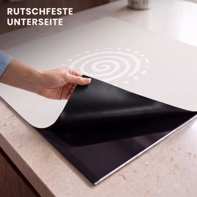 Herdabdeckplatte - Symbol – Spirale – Abstrakt – Minimalistisch – Beige — 9