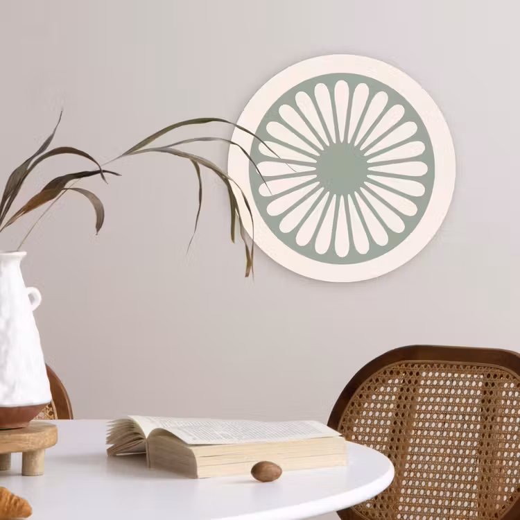 Forexbild Rund - Zusammenfassung – Muster – Radial – Modern – Grün — 4