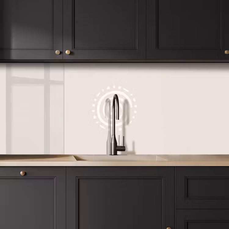 Küchenrückwand - Symbol – Spirale – Abstrakt – Minimalistisch – Beige — 6