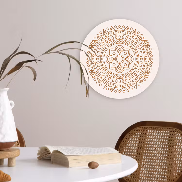 Forexbild Rund - Mandala – Geometrisch – Abstrakt – Orientalisch – Braun — 4