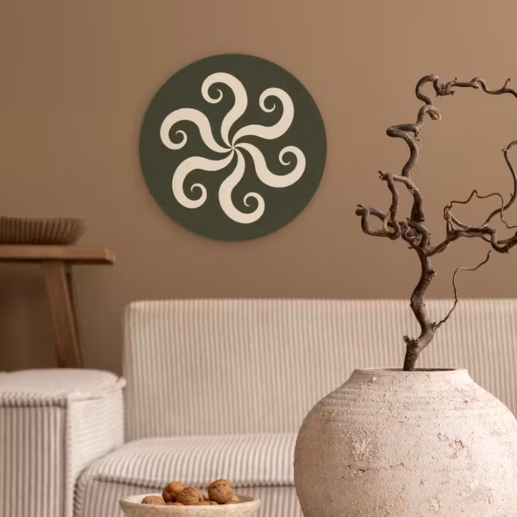 Forexbild Rund - Muster – Spirale – Abstrakt – Modern – Grün — 2