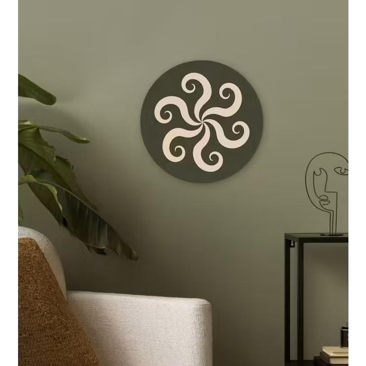 Forexbild Rund - Muster – Spirale – Abstrakt – Modern – Grün — 3