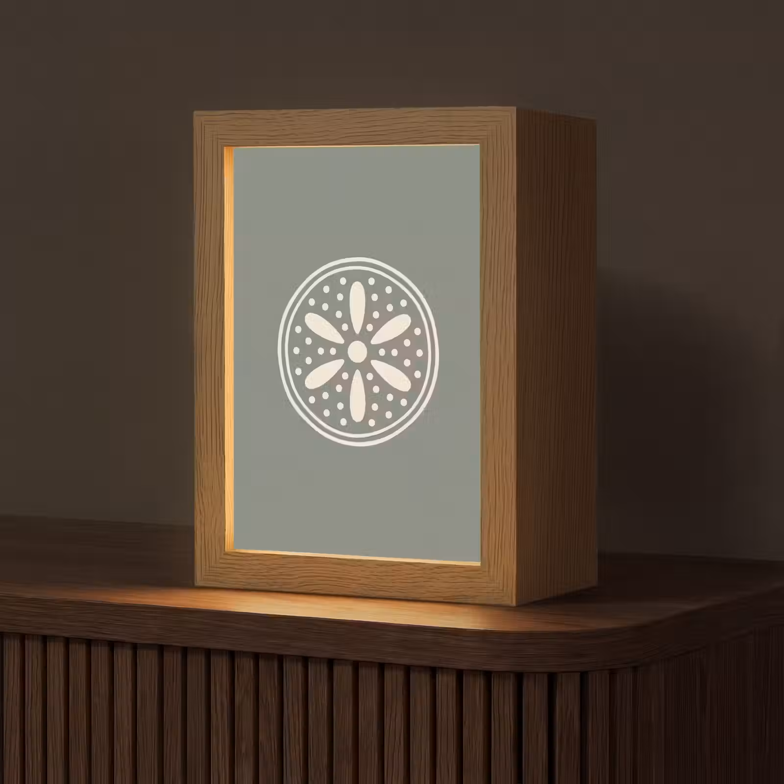 Personalisierte Lightbox - Muster – Kreis – Abstrakt – Grün – Dekoration — 1