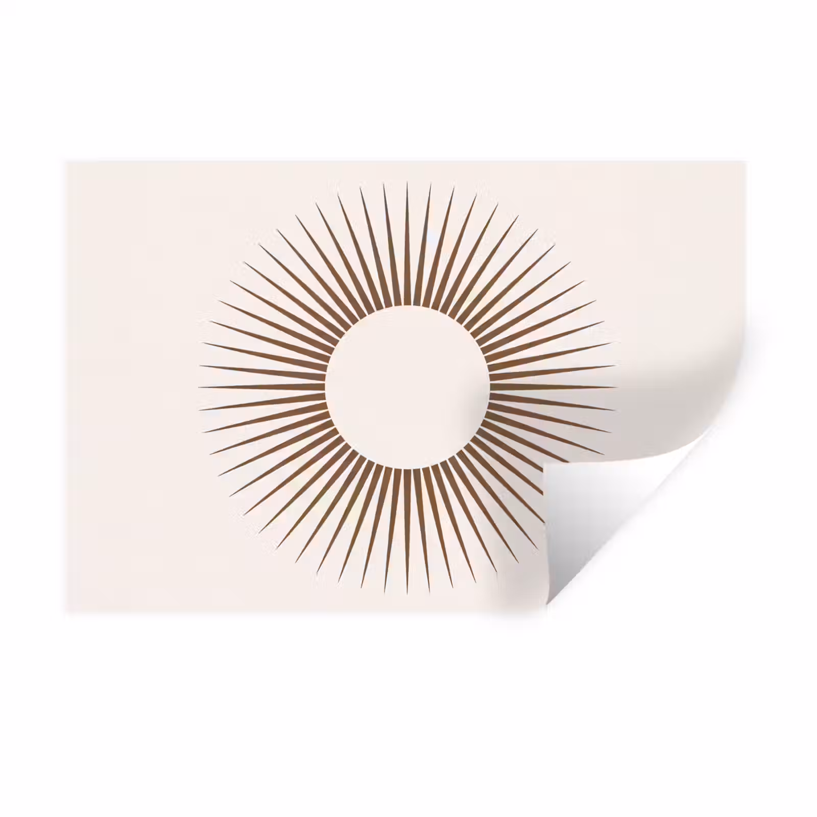 Wandtattoo – Zusammenfassung – Sonne – Symbol – Modern – Beige — 1