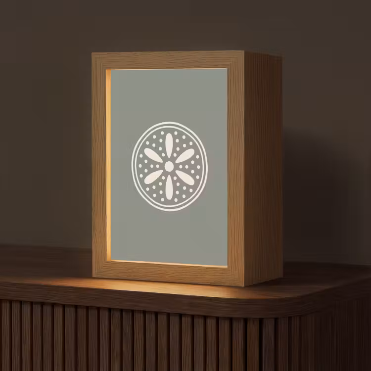 Personalisierte Lightbox - Muster – Kreis – Abstrakt – Grün – Dekoration — 1