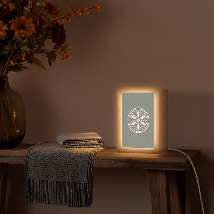 Personalisierte Lightbox - Muster – Kreis – Abstrakt – Grün – Dekoration — 3