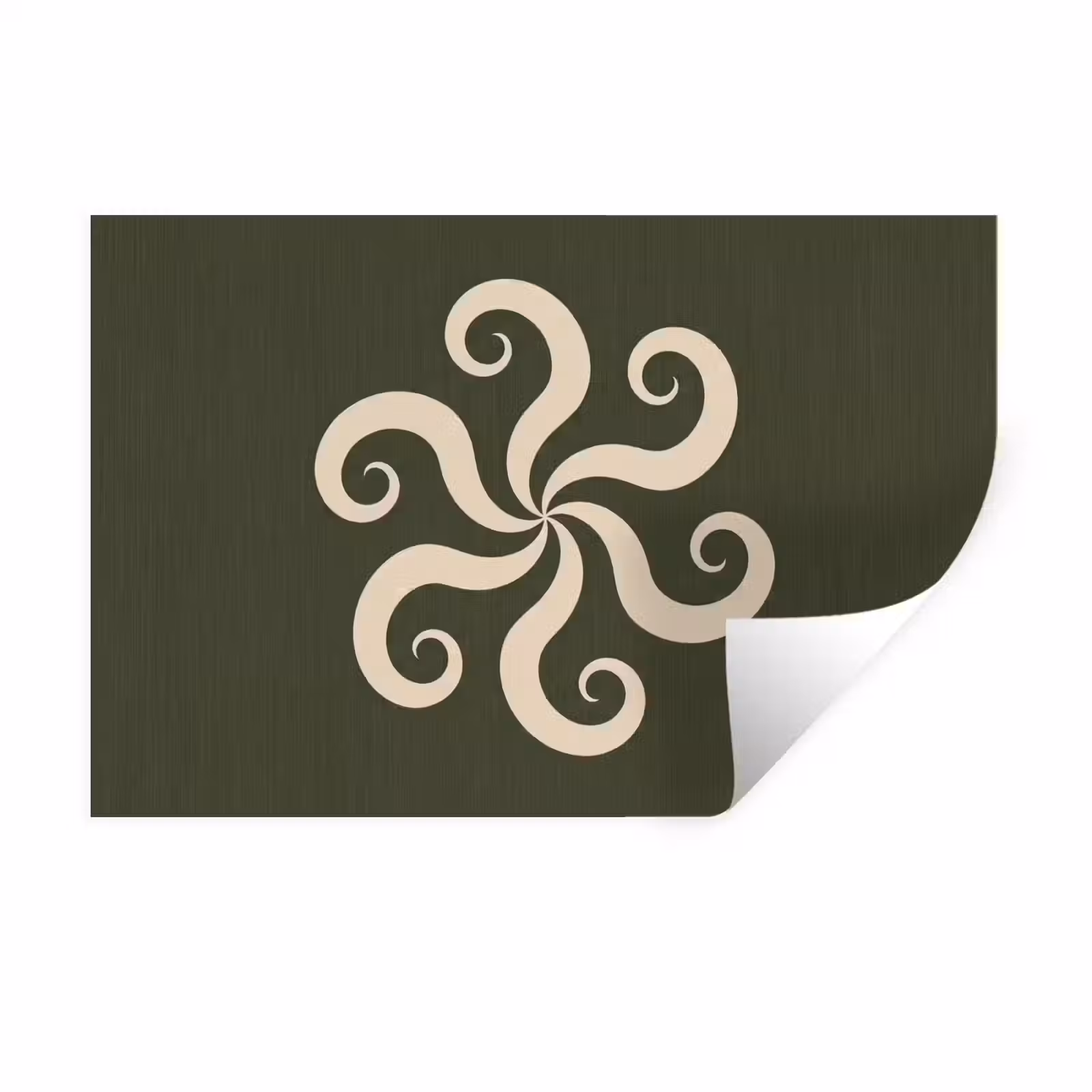 Wandtattoo – Muster – Spirale – Abstrakt – Modern – Grün — 1