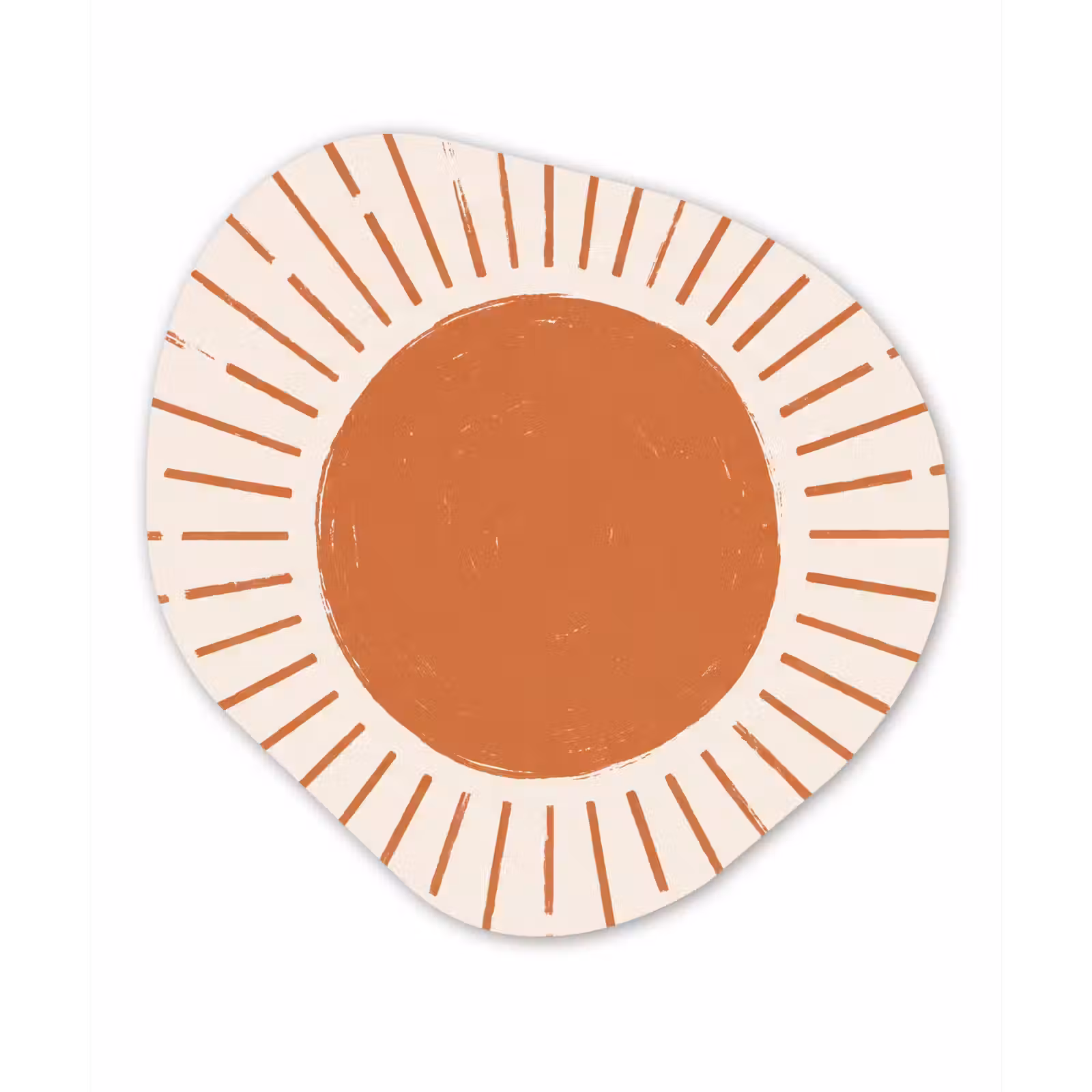 Forexbild Organische Form - Sonne – Strahlen – Abstrakt – Terrakotta – Modern — 1