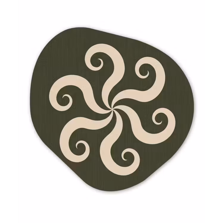 Forexbild Organische Form - Muster – Spirale – Abstrakt – Modern – Grün — 1