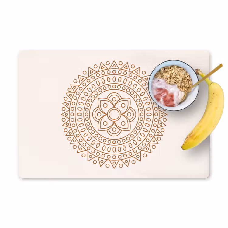 Tischset - 6 Stück - Mandala – Geometrisch – Abstrakt – Orientalisch – Braun — 1