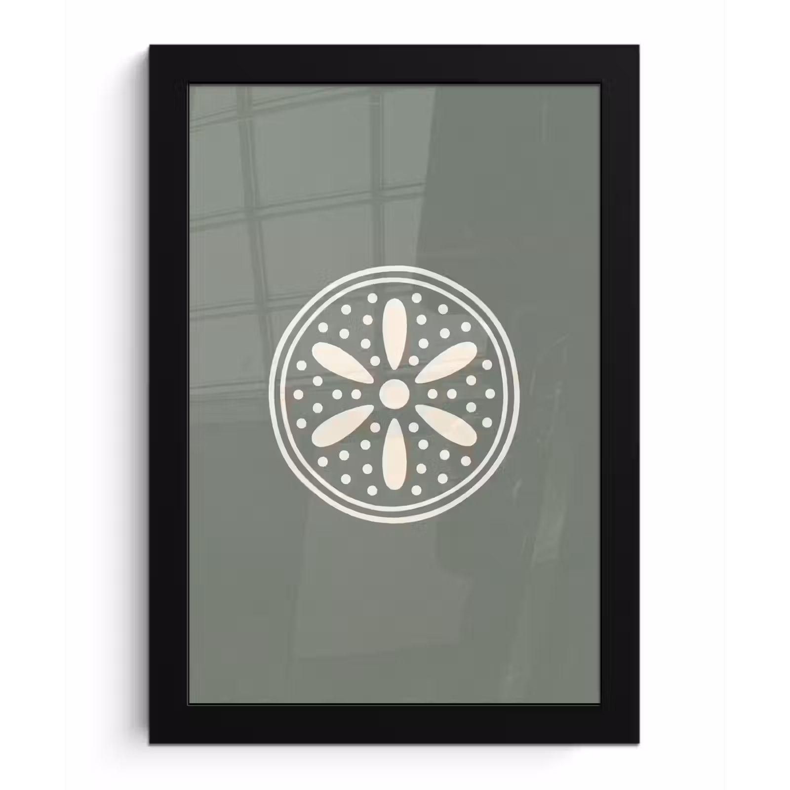 Bilder mit Rahmen - Muster – Kreis – Abstrakt – Grün – Dekoration — 1