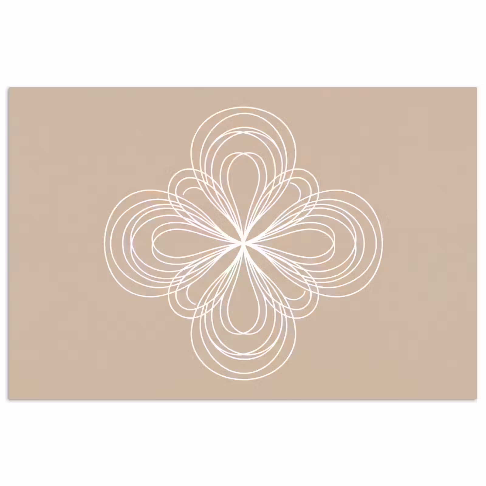 Poster - Muster – Linien – Abstrakt – Minimalistisch – Beige — 1