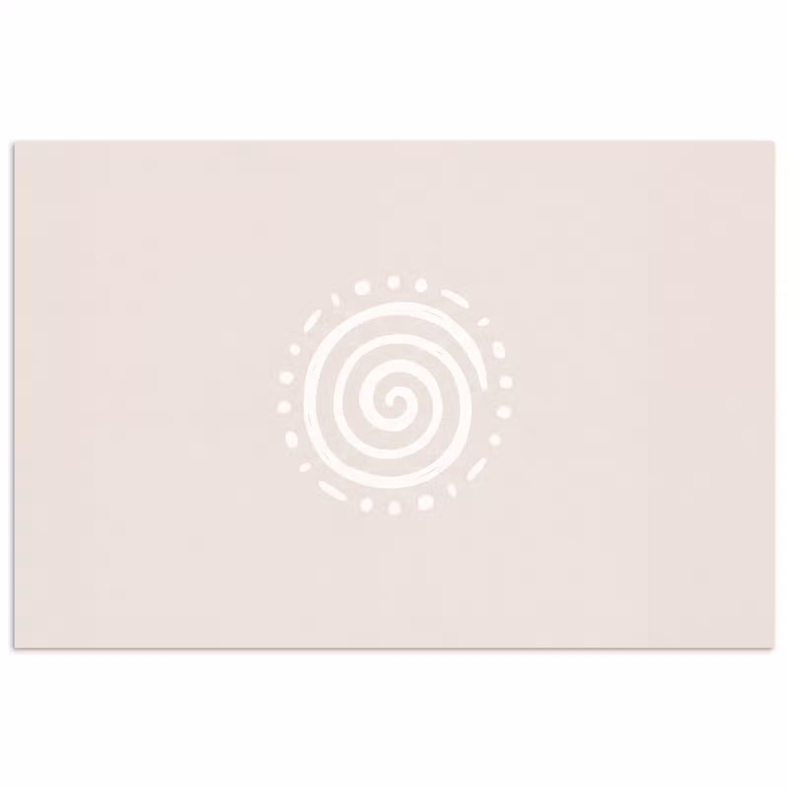 Poster - Symbol – Spirale – Abstrakt – Minimalistisch – Beige — 1